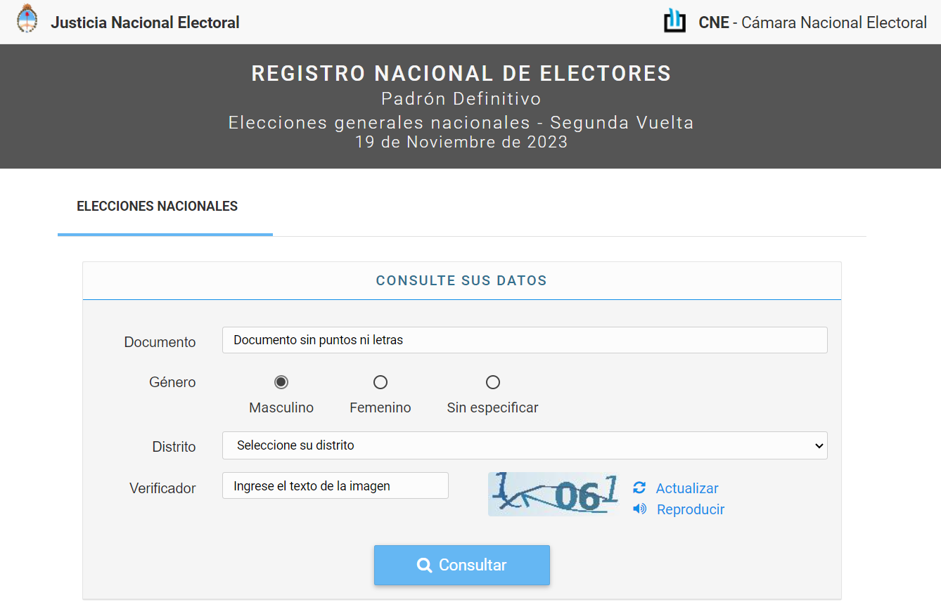 Dónde voto en balotaje 2023